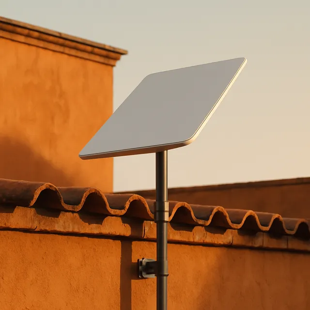 Parapet Mount — Starlink installation in San Miguel de Allende