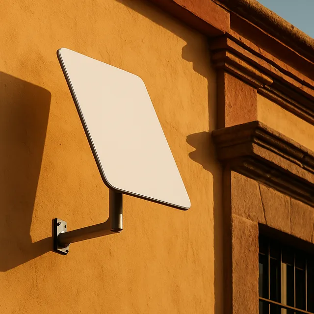 Side-of-Wall Mount — Starlink installation in San Miguel de Allende